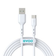 CÂBLE USB VERS USB-C – BWOO – BO-X172C – 1 M – 3A – BLANC