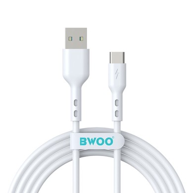 CÂBLE USB VERS USB-C – BWOO – BO-X172C – 1 M – 3A – BLANC