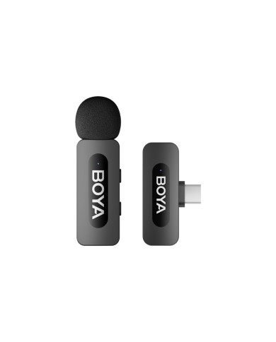 MICROPHONE SANS FIL BOYA BY-V10 V2.0 - 1 EMETTEUR + 1 RECEPTEUR USB-C