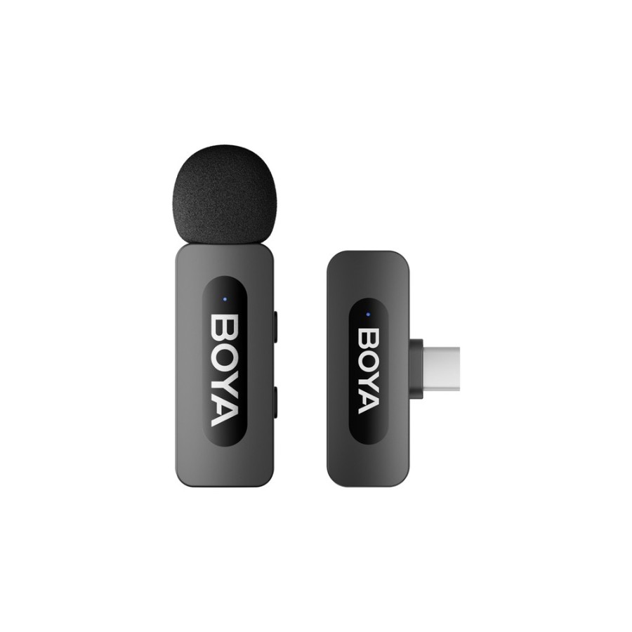 MICROPHONE SANS FIL BOYA BY-V10 V2.0 - 1 EMETTEUR + 1 RECEPTEUR USB-C