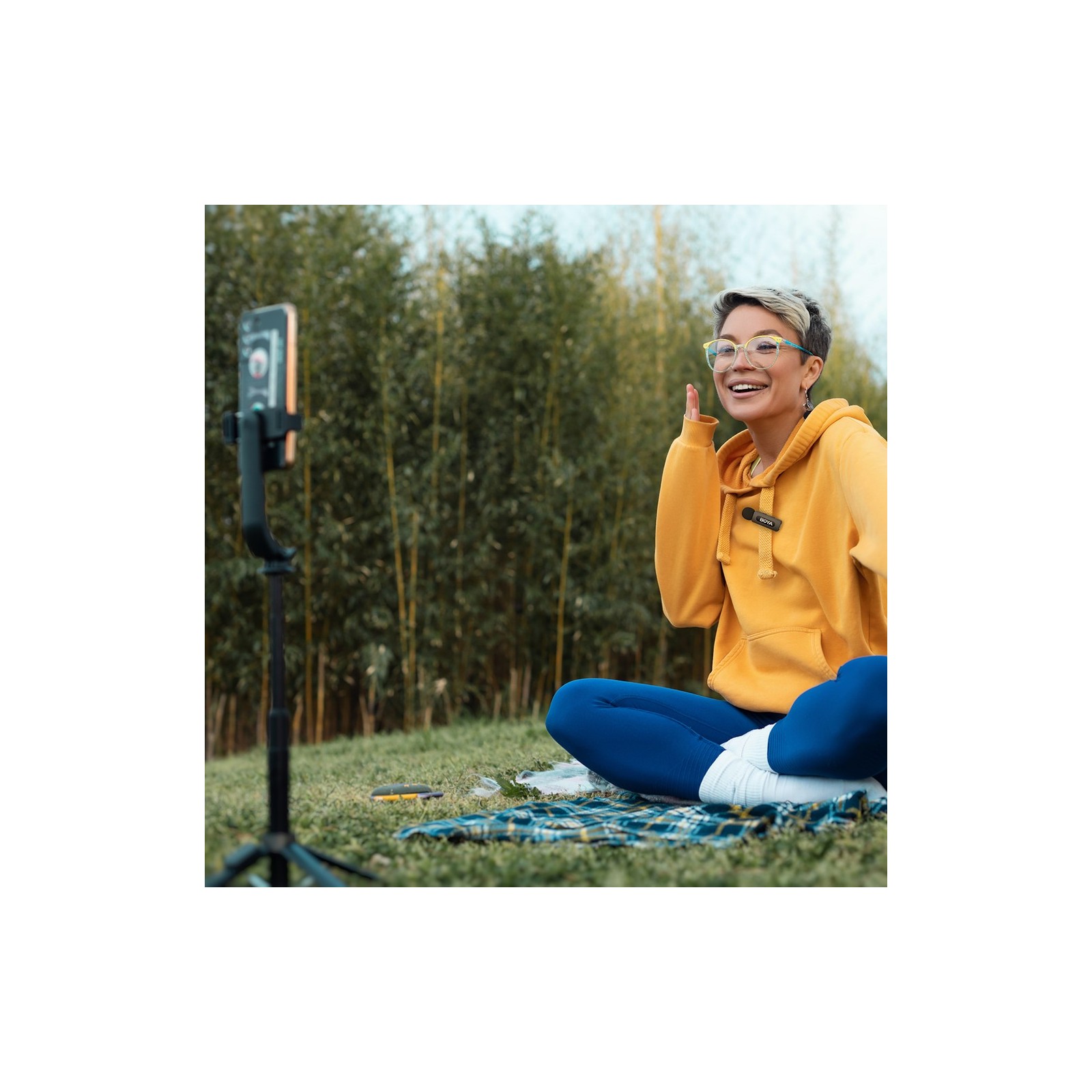 MICROPHONE SANS FIL BOYA BY-V10 V2.0 - 1 EMETTEUR + 1 RECEPTEUR USB-C