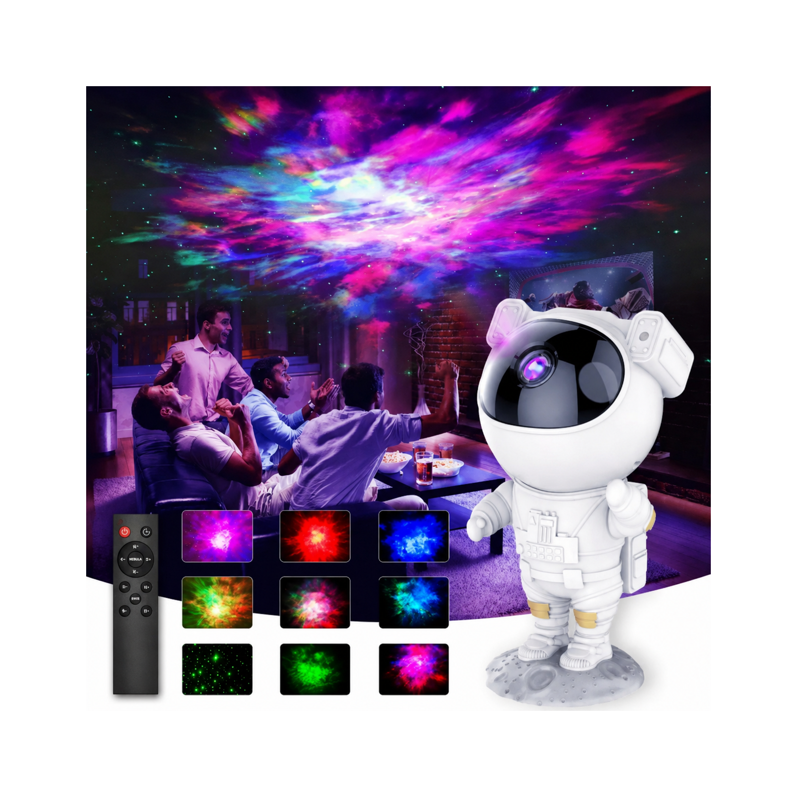 Veilleuse & Projecteur Étoilé LED Astronaute SM4
