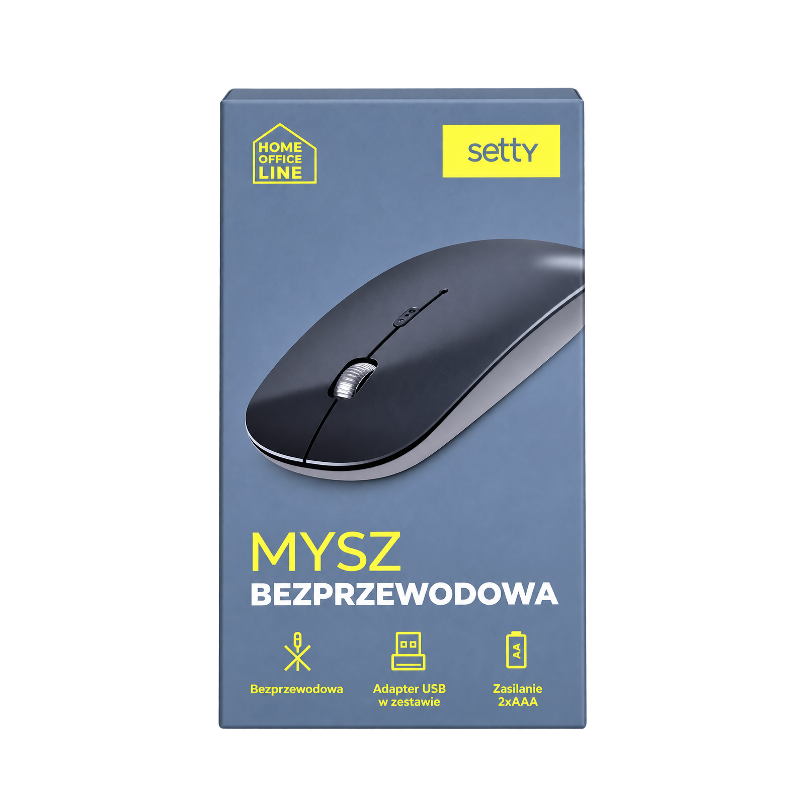 SETTY - SOURIS OPTIQUE SANS FIL NOIRE AVEC RÉCEPTEUR USB