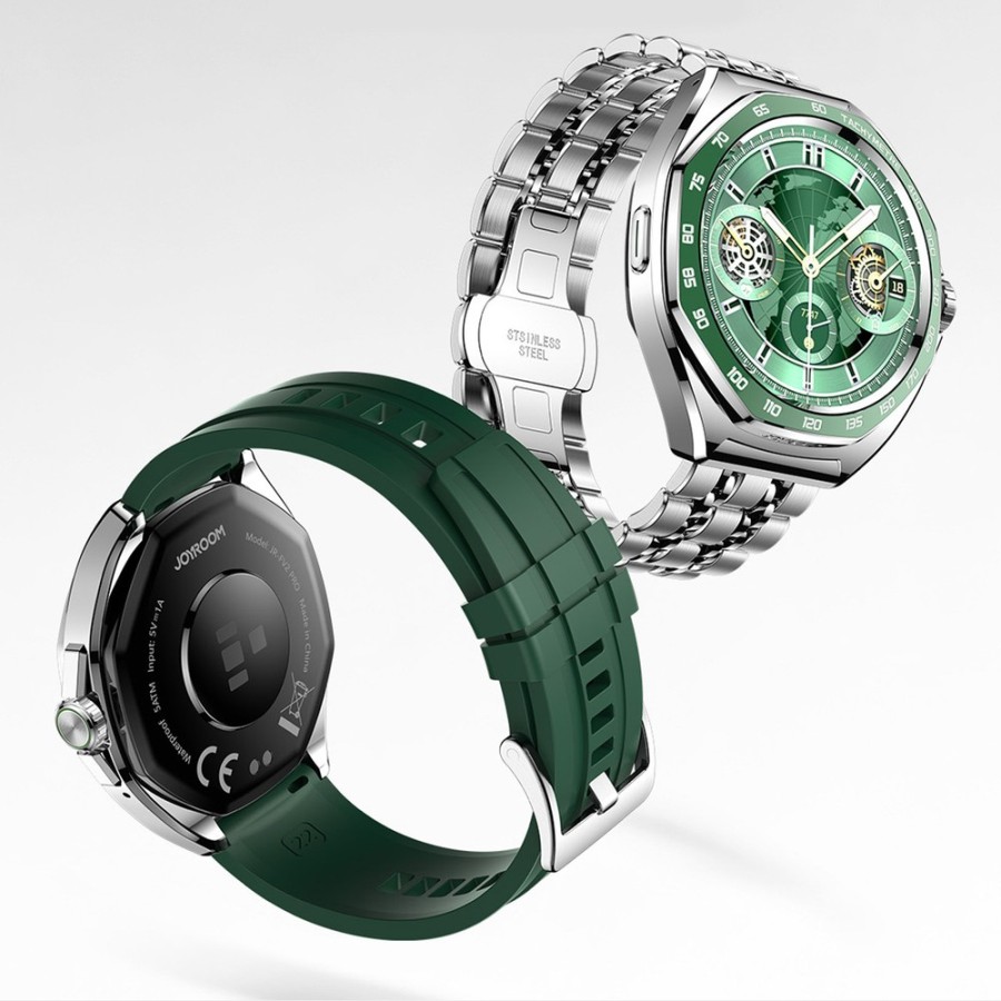 Montré connecté inspirée de la haute horlogerie - Joyroom Venture Series JR-FV2 Pro AMOLED 1.43" 5 ATM - Argent