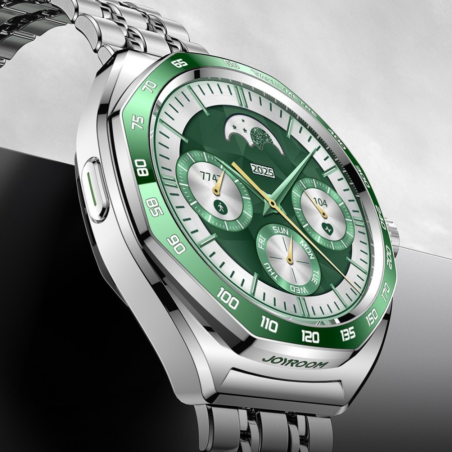 Montré connecté inspirée de la haute horlogerie - Joyroom Venture Series JR-FV2 Pro AMOLED 1.43" 5 ATM - Argent