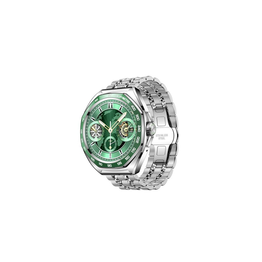 Montré connecté inspirée de la haute horlogerie - Joyroom Venture Series JR-FV2 Pro AMOLED 1.43" 5 ATM - Argent