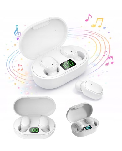 ECOUTEURS SANS FIL BLUETOOTH E6S BLANC