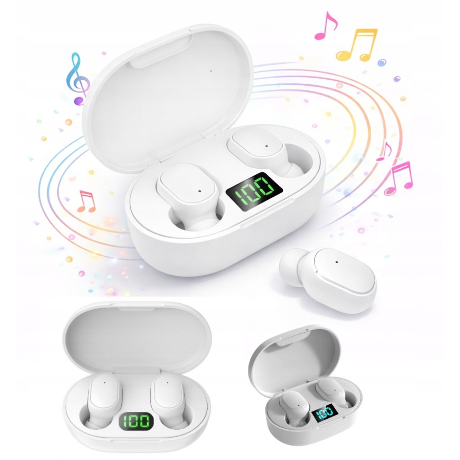 ECOUTEURS SANS FIL BLUETOOTH E6S BLANC