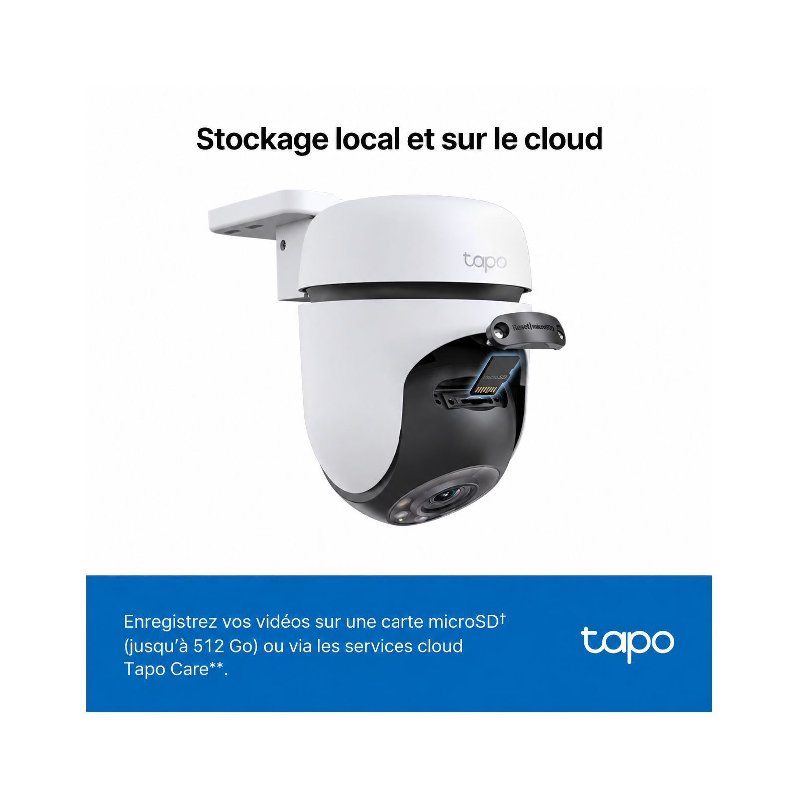 Caméra de surveillance extérieure TP-Link Tapo C510W - 2K 3MP - Blanc