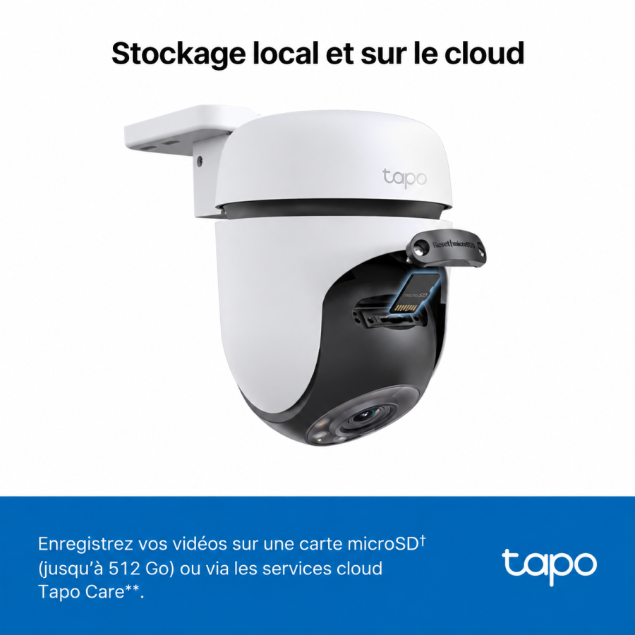 Caméra de surveillance extérieure TP-Link Tapo C510W - 2K 3MP - Blanc