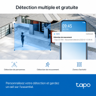 Caméra de surveillance extérieure TP-Link Tapo C510W - 2K 3MP - Blanc
