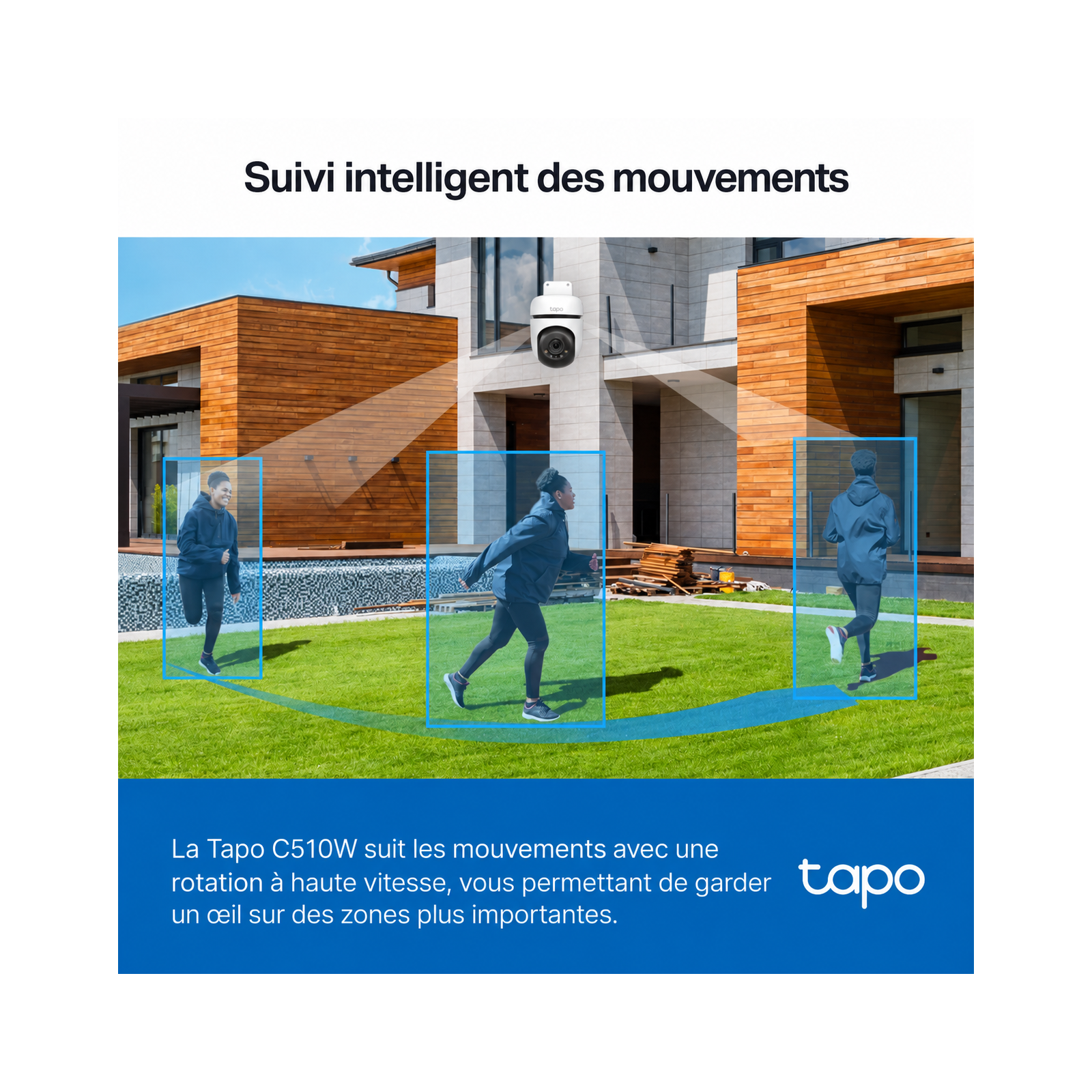 Caméra de surveillance extérieure TP-Link Tapo C510W - 2K 3MP - Blanc