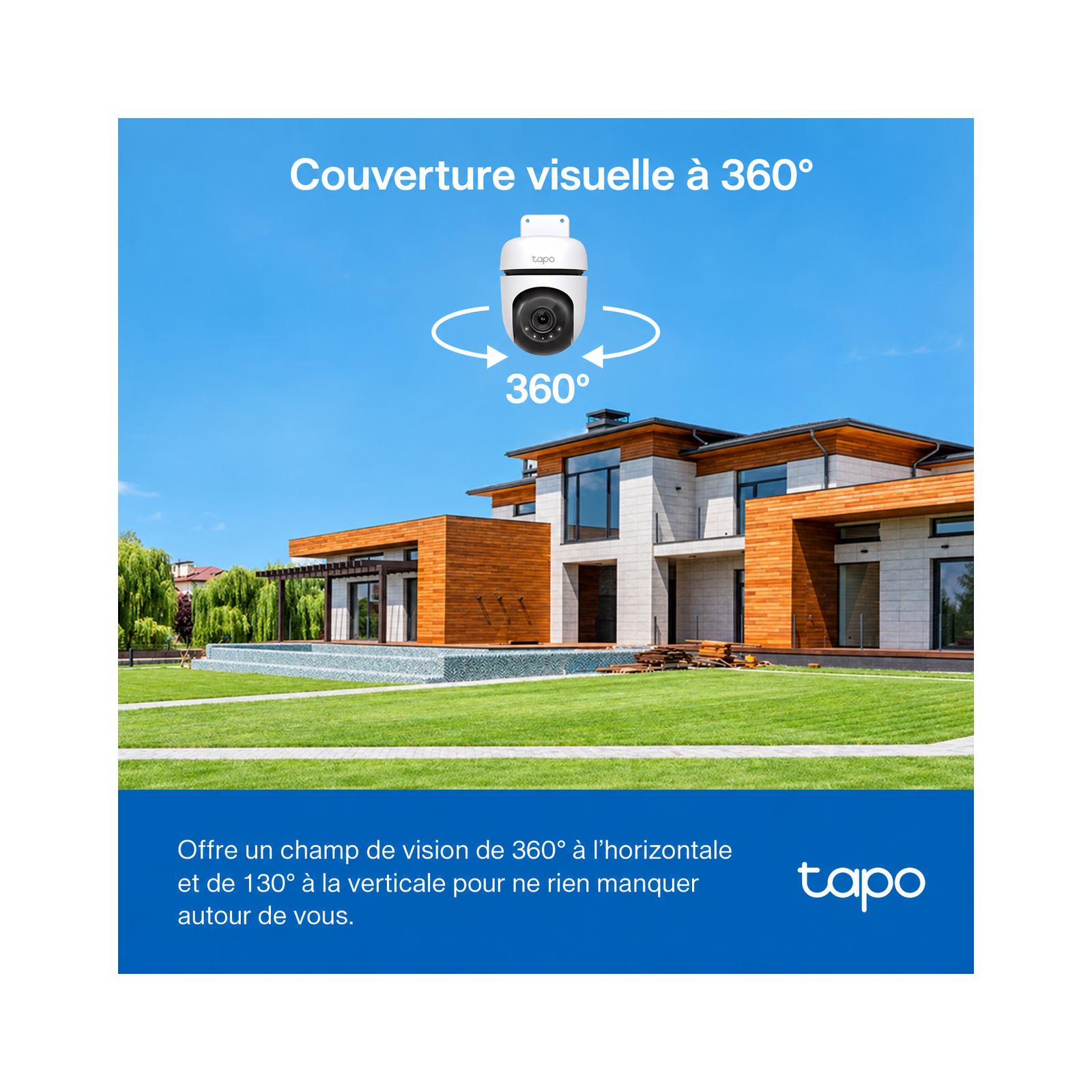 Caméra de surveillance extérieure TP-Link Tapo C510W - 2K 3MP - Blanc