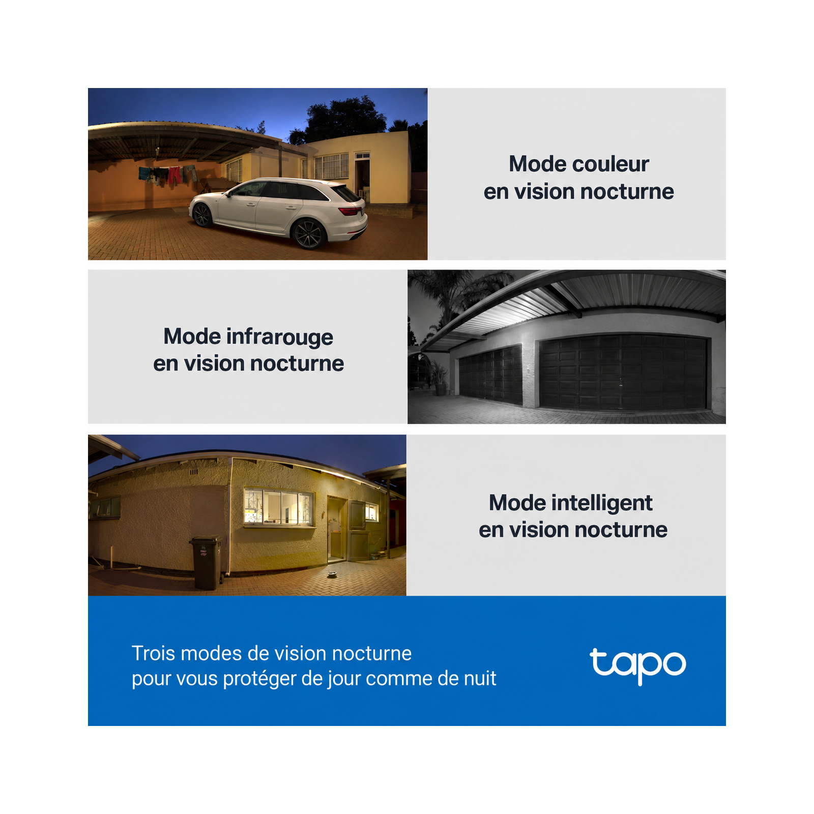 Caméra de surveillance extérieure TP-Link Tapo C510W - 2K 3MP - Blanc
