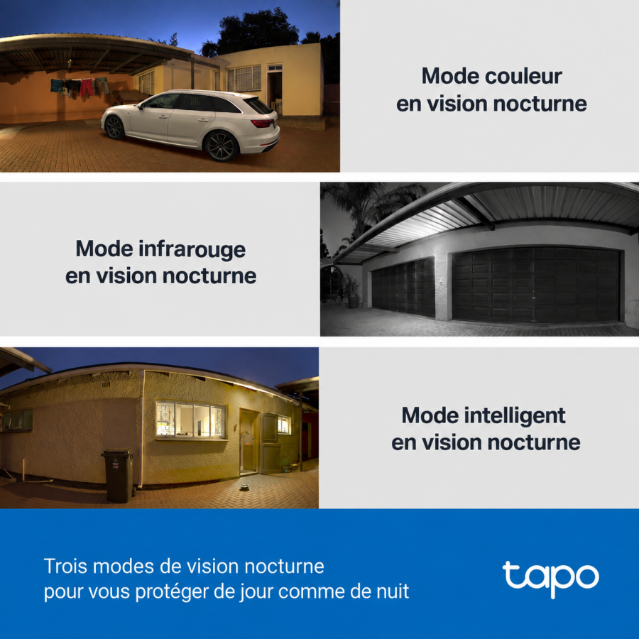 Caméra de surveillance extérieure TP-Link Tapo C510W - 2K 3MP - Blanc
