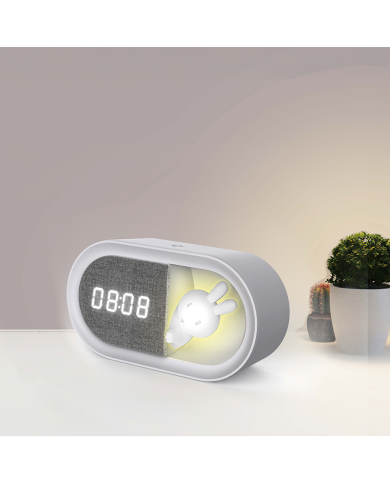 Réveil & Veilleuse LED Lapin Forever Light PURE FNL-05