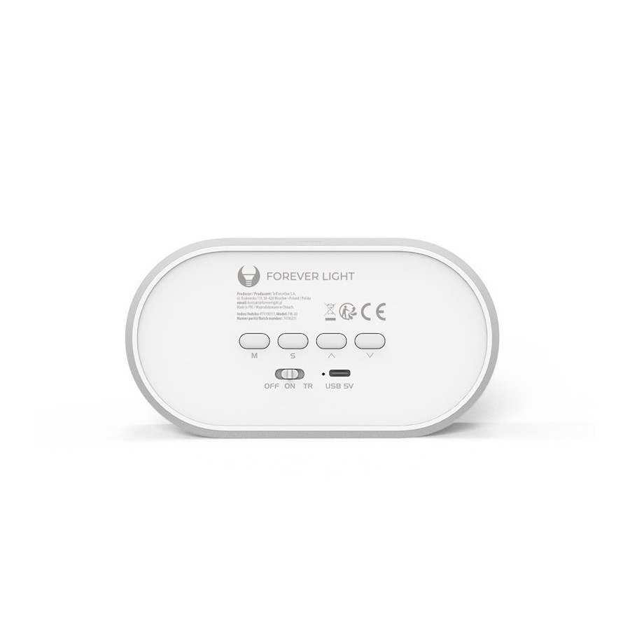 Réveil & Veilleuse LED Lapin Forever Light PURE FNL-05