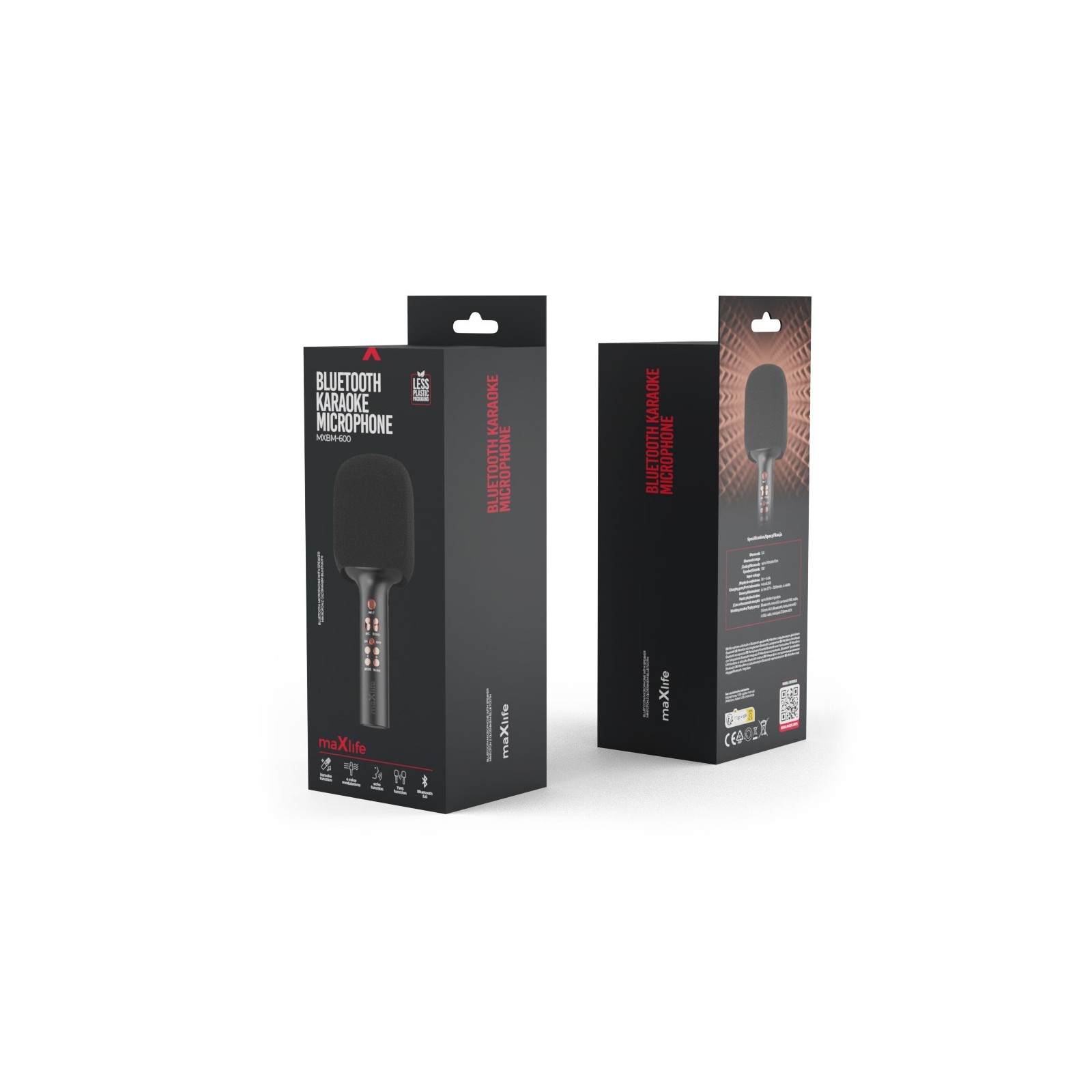 MICROPHONE BLUETOOTH ENCEINTE MAXLIFE MXBM-600 NOIR