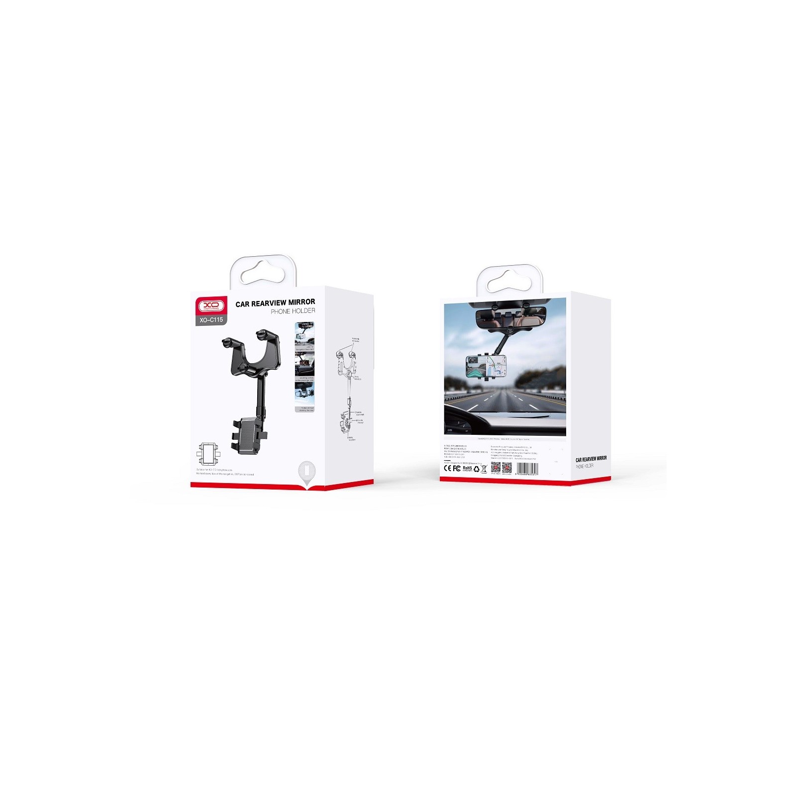 SUPPORT VOITURE RETROVISEUR XO C115 NOIR