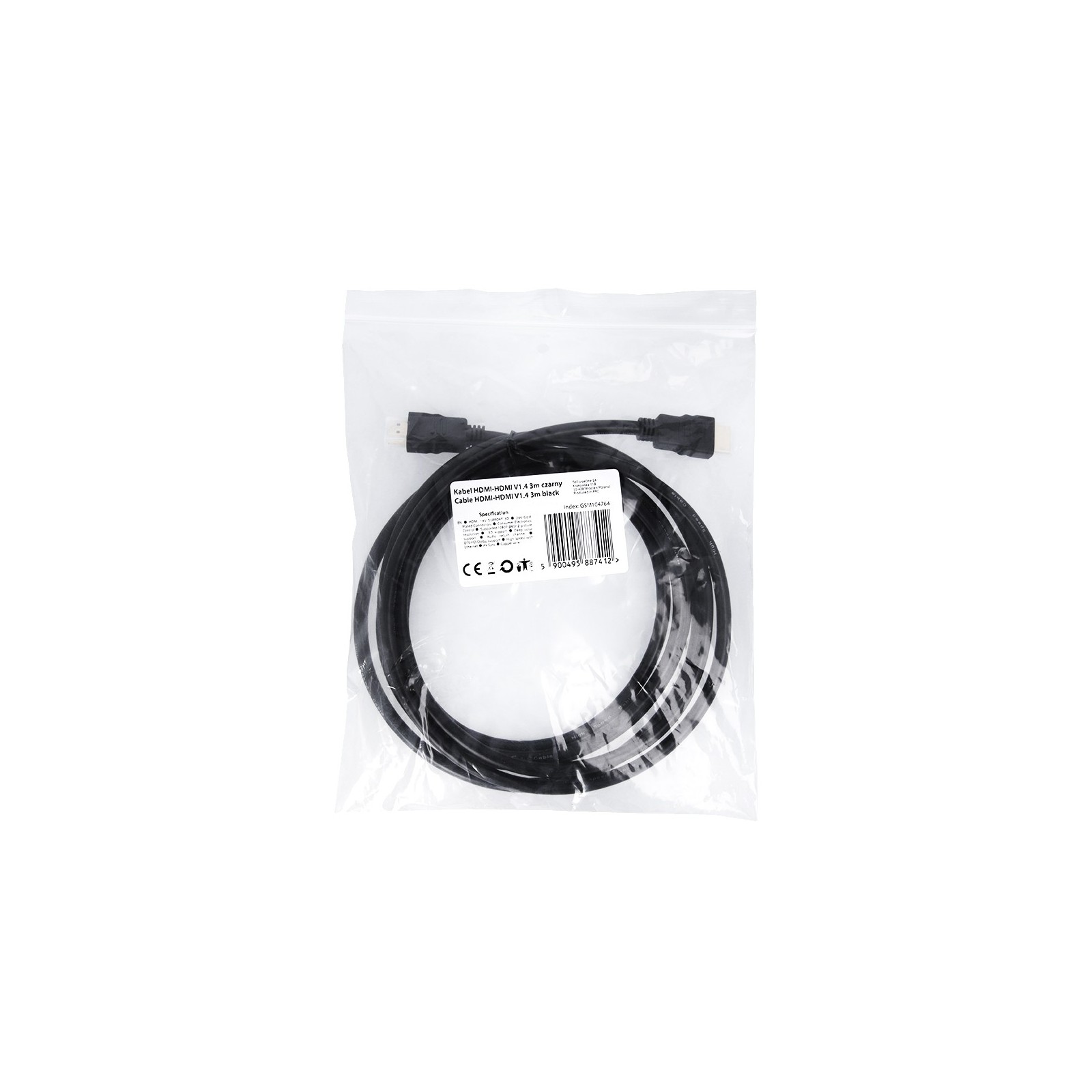 CABLE HDMI MALE MALE V1.4 ULTRA-HD 3M NOIR