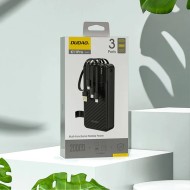 BATTERIE EXTERNE POWERBANK DUDAO K11 PRO 20000MAH AVEC CABLES INTEGRES NOIR