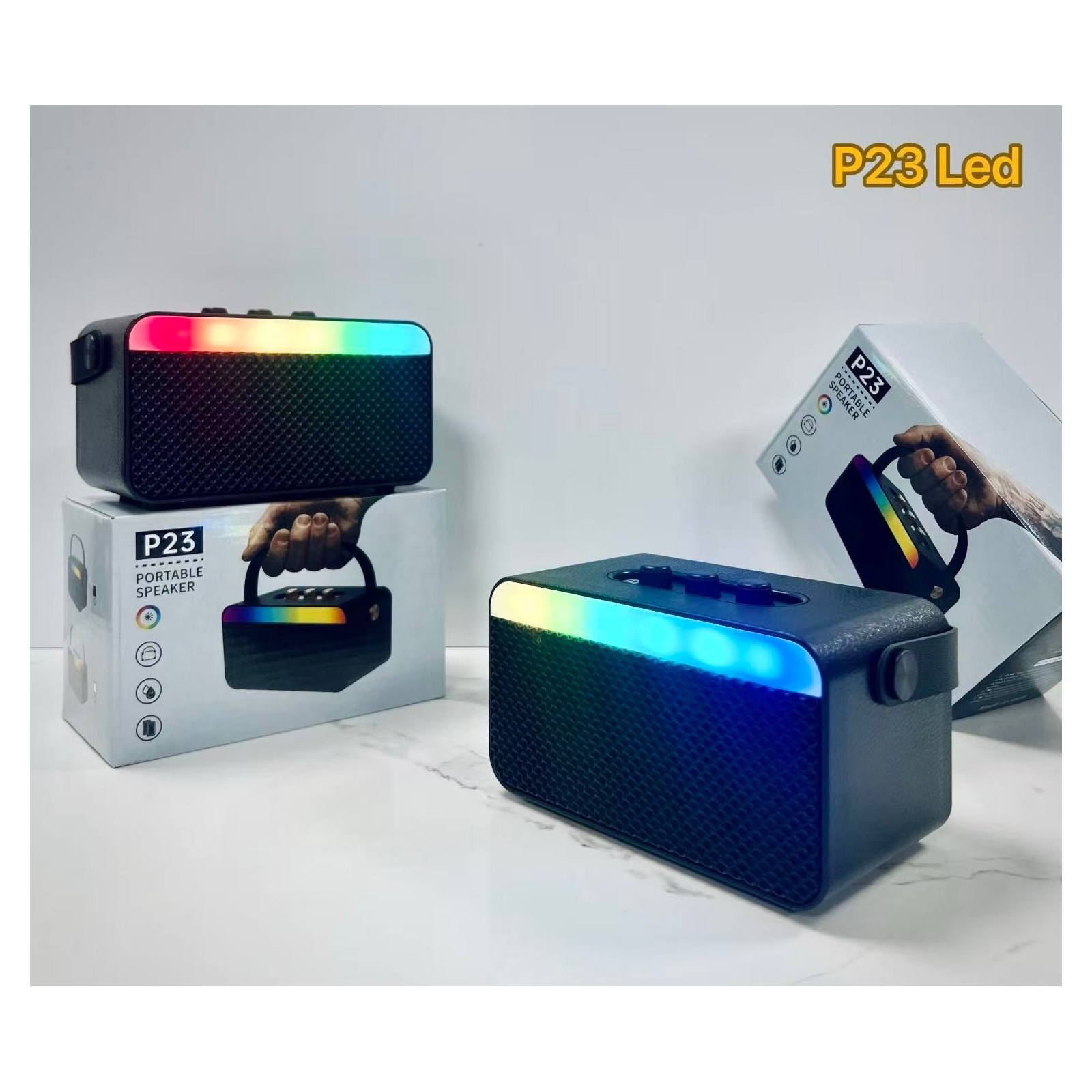 Mini Enceinte Portable Bluetooth - P23 LED RGB
