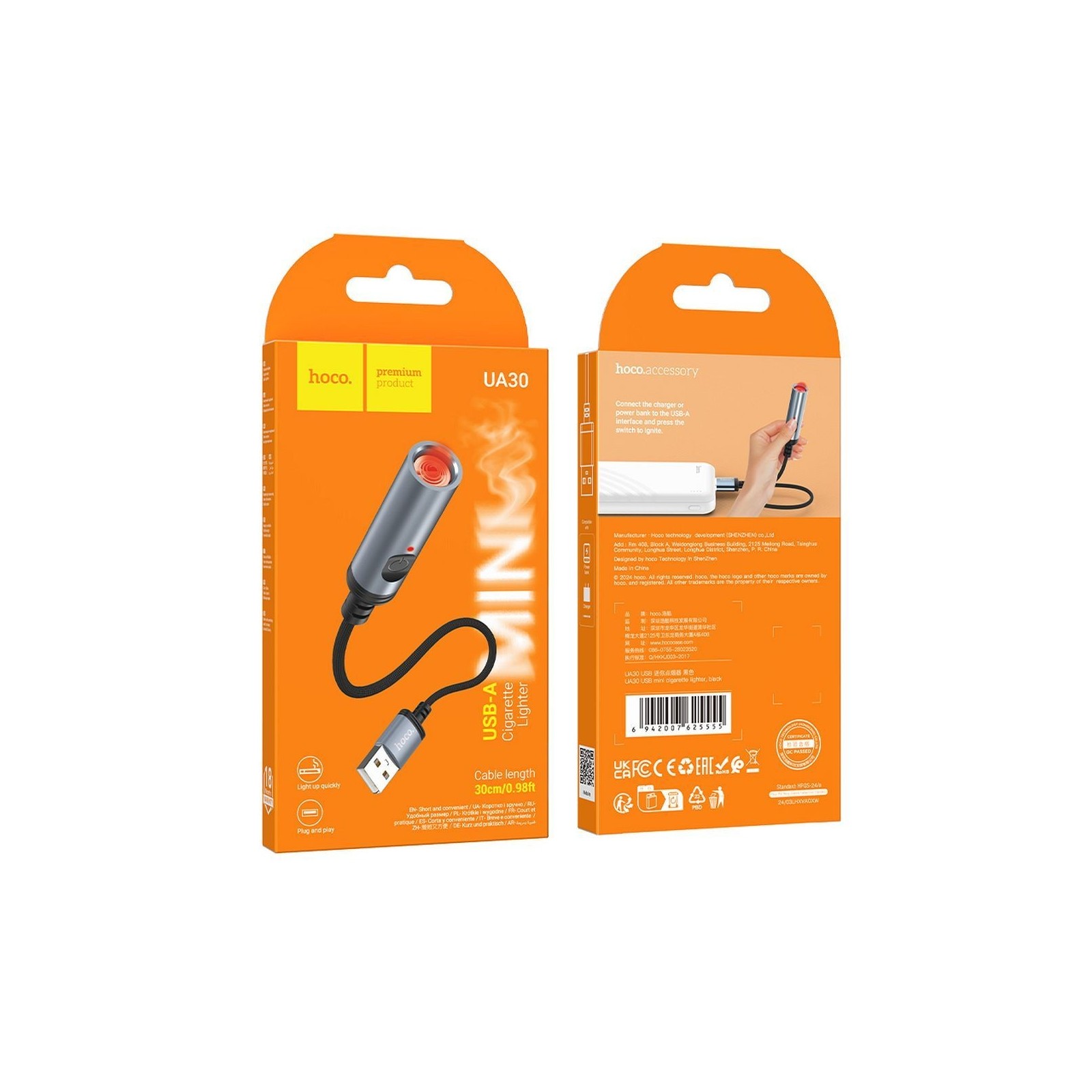 Briquet électronique portable HOCO UA30