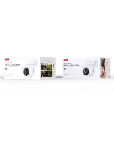 CAMÉRA DE SURVEILLANCE EXTÉRIEURE SOLAIRE XO CR10 2K WIFI BLANCHE 7800MAH