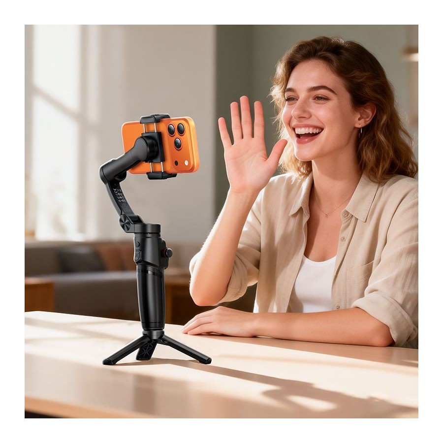 GIMBAL / STABILISATEUR POUR SMARTPHONE HOCO K91 - NOIR