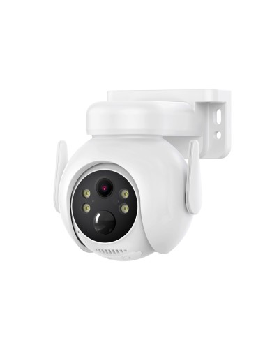 Caméra de surveillance extérieure solaire XO CR10 - 2K 3MP 7800mAh - Blanc