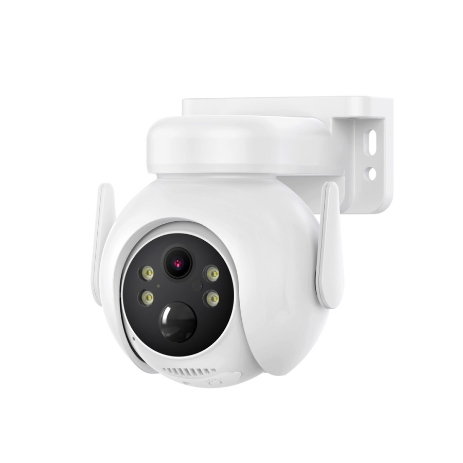 CAMÉRA DE SURVEILLANCE EXTÉRIEURE SOLAIRE XO CR10 2K WIFI BLANCHE 7800MAH