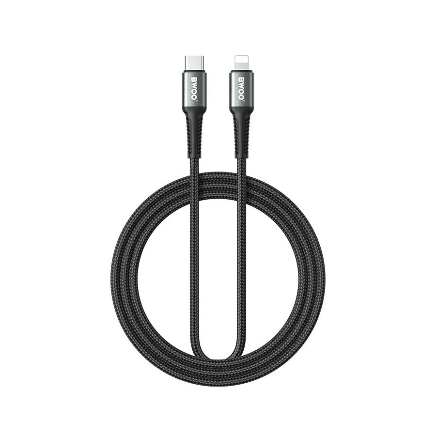 Cable USB-C vers Lightning -  BWOO BO-X288 - 2M 27W Noir