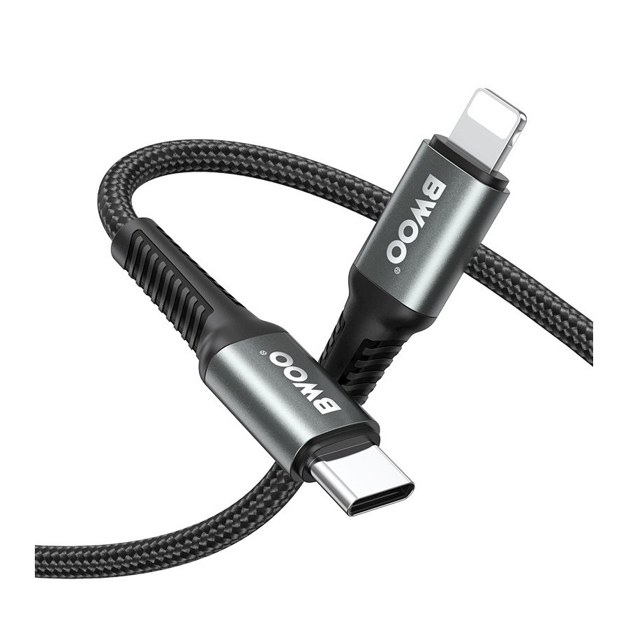 Câble USB-C vers Lightning -  BWOO BO-X288 - 3M 27W Noir