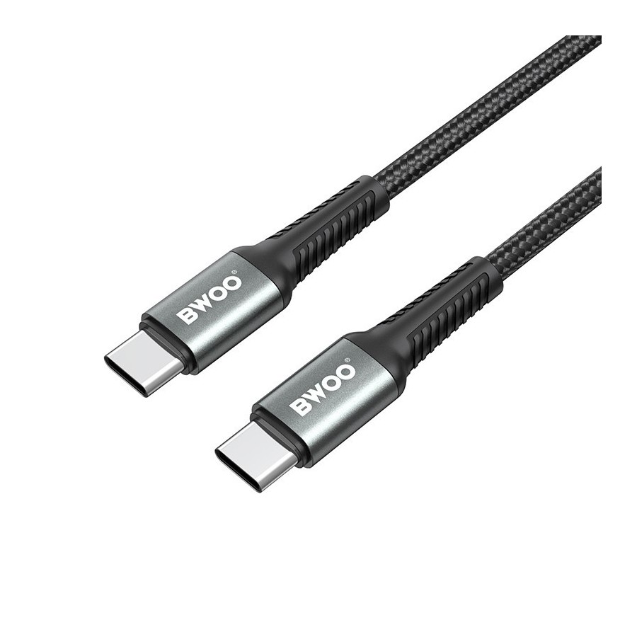 Câble USB-C vers C - BWOO BO-X288 - 3M 65W Noir
