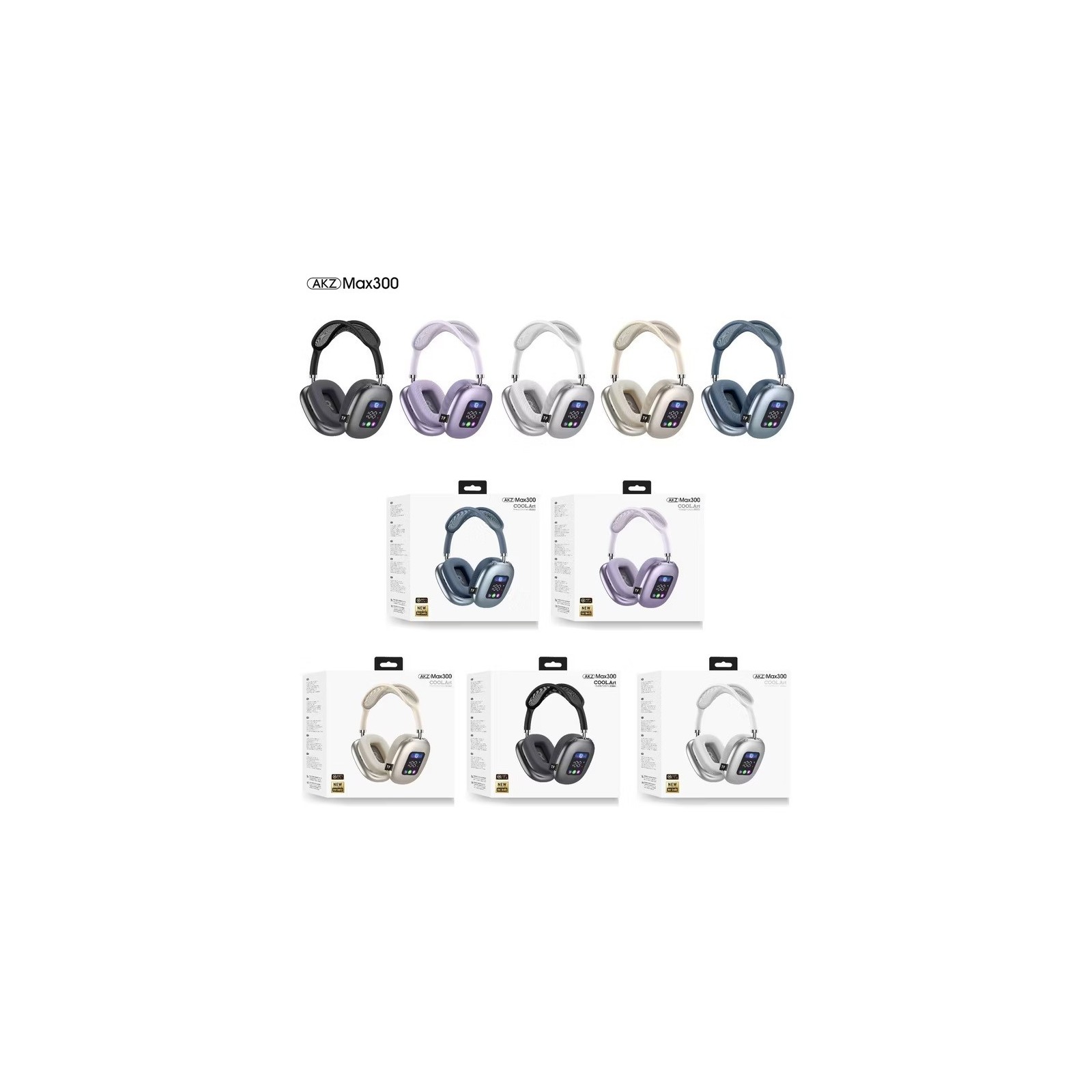 Casque Bluetooth avec écran tactile MAX-300