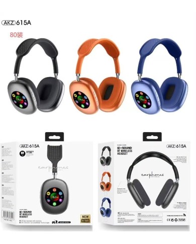 Casque Audio Bluetooth avec écran tactile AKZ-615A