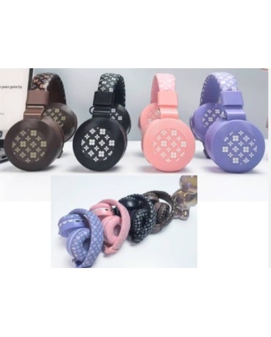 Casque Audio Bluetooth à motif AKZ-605