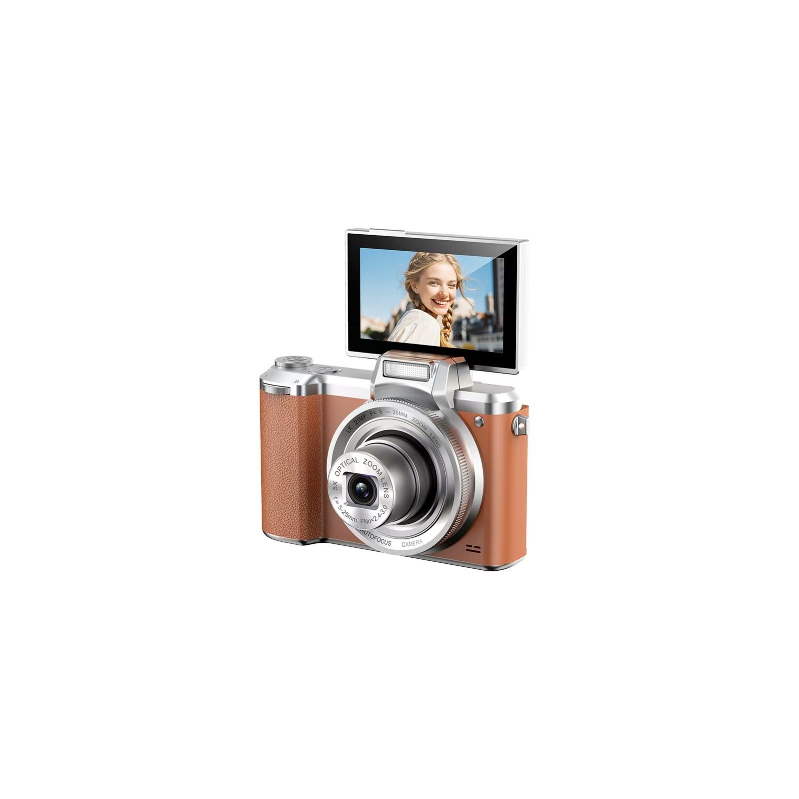 Appareil Photo Numérique avec écran orientable à 180° - 21 MP - Zoom x5 - LK-017