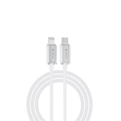 Cable USB-C vers LIGHTNING - DEVIA J06 - 1.5M 27W Blanc