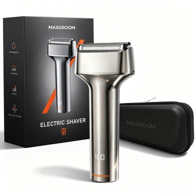 Rasoir électrique à grille IPX7 MAXGROOM WF-2037D - Argent