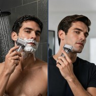 Rasoir électrique à grille IPX7 MAXGROOM WF-2037D - Argent