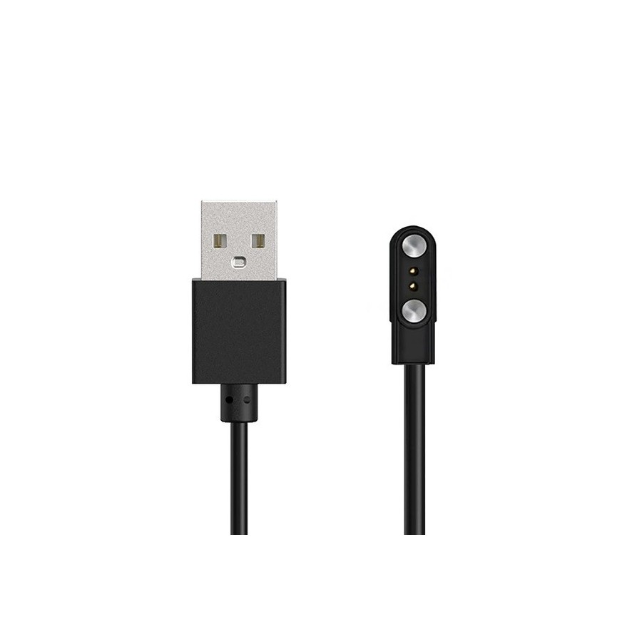 Chargeur magnétique 2 broches 2.8mm pour montre connectée HUL-01 60cm - Noir