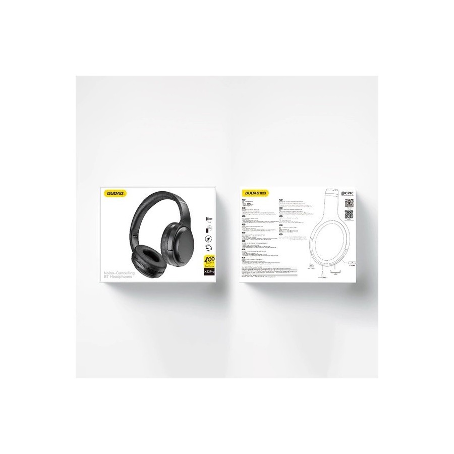 Casque BT 5.3 supra-auriculaire DUDAO X22Pro - Noir
