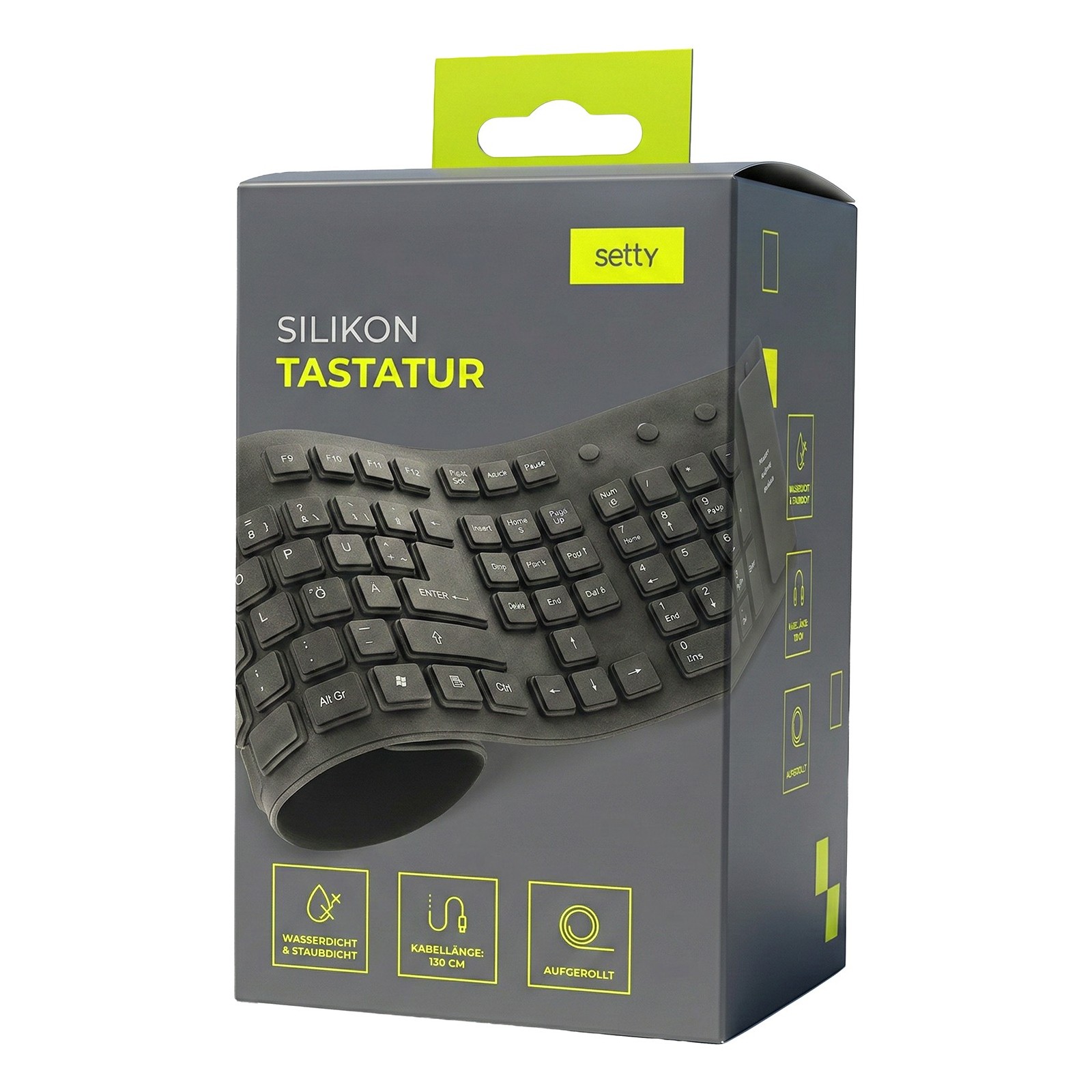 CLAVIER EN SILICONE FILAIRE SOUPLE