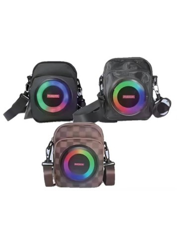 Sac bandoulière avec haut-parleur Bluetooth et lumières RGB - 801