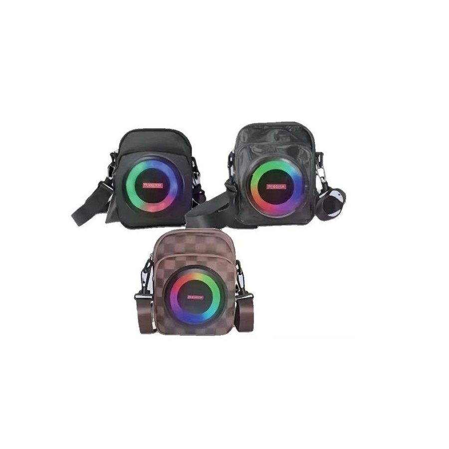 Sac bandoulière avec haut-parleur Bluetooth et lumières RGB - 801
