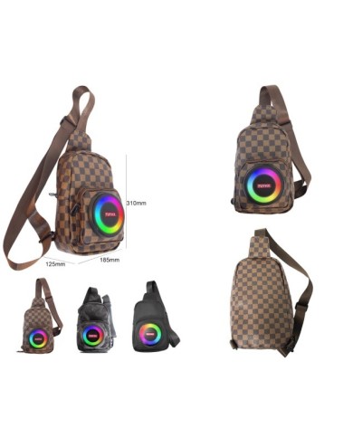 Sac bandoulière avec haut-parleur Bluetooth et lumières RGB - 802