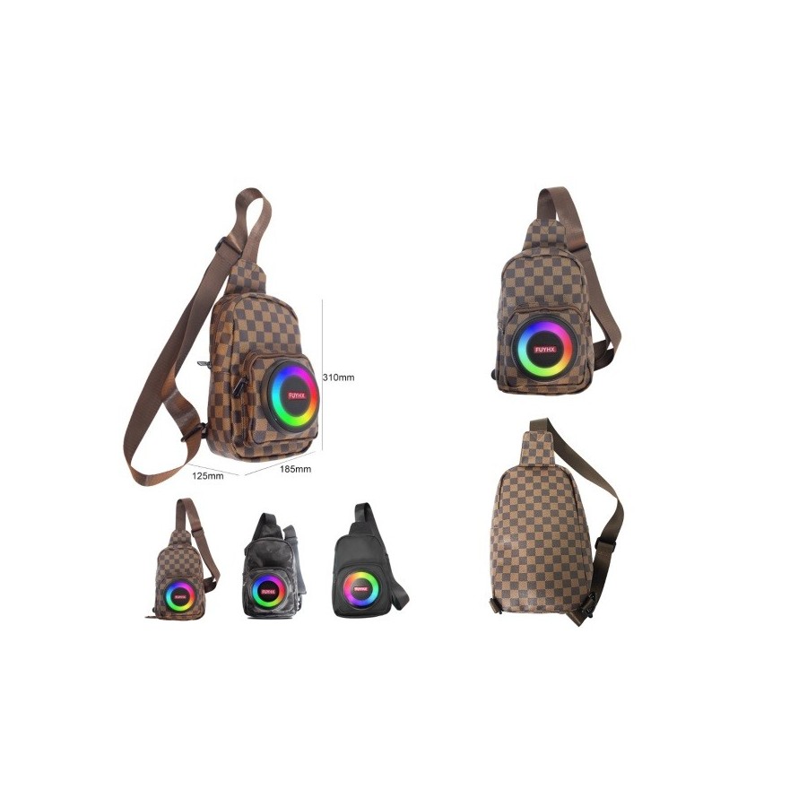 Sac bandoulière avec haut-parleur Bluetooth et lumières RGB - 802