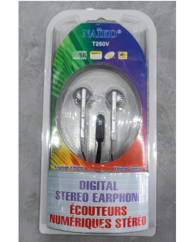 Ecouteur Filaire Stereo - Naïko T250V