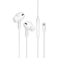 ÉCOUTEURS FILAIRES + TÉLÉCOMMANDE + MICRO - JELLICO EP3A - LIGHTNING - 1.2M BLANC